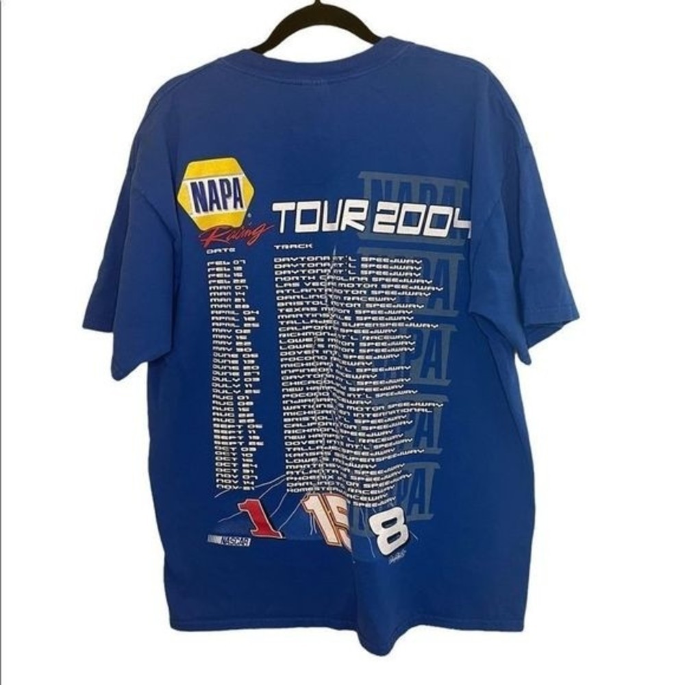 Vintage NASCAR Dale Earnhardt NAPA Racing Tour 2004    T-Shirt  Size Extra Large - Picture 2 of 5